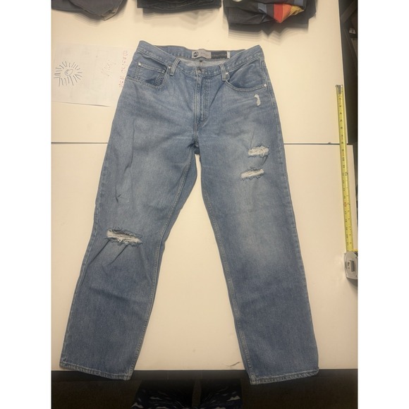 Levi's Other - Levi's SilverTab Baggy Jeans Mens 32x31‎ Light Wash Distressed Y2K Skater Denim